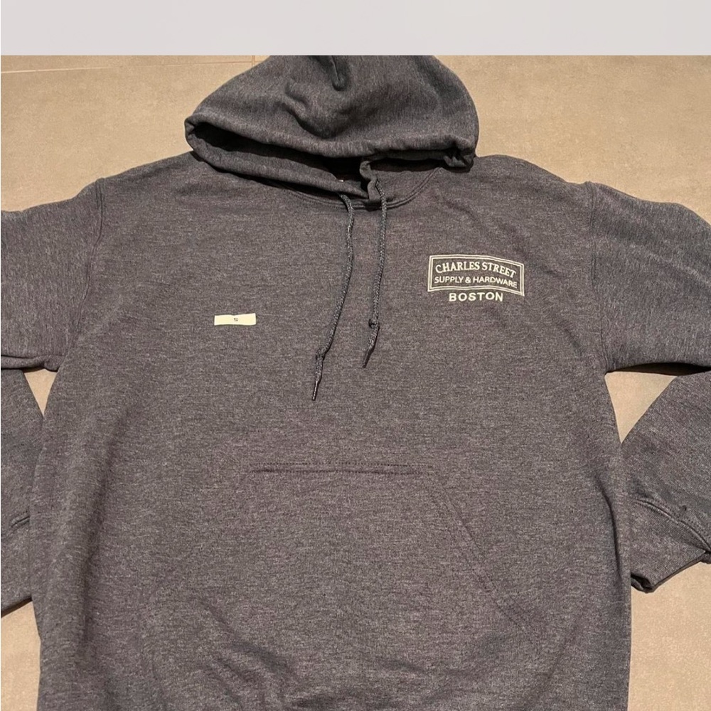 Gray Hoodie Charles Street Supply & Hardware store Boston